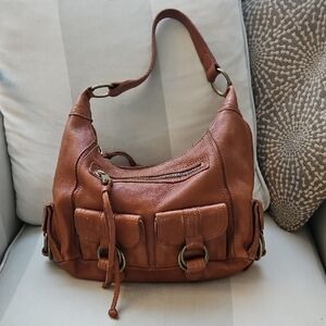 Banana Republic Brown Leather Hobo Bag